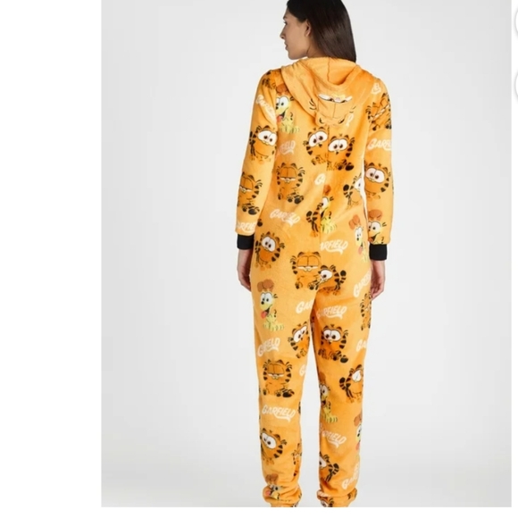 Garfield The Movie Soft Union PJ Cozy Suit Sz M (8-10) Women/Unisex - Picture 3 of 11